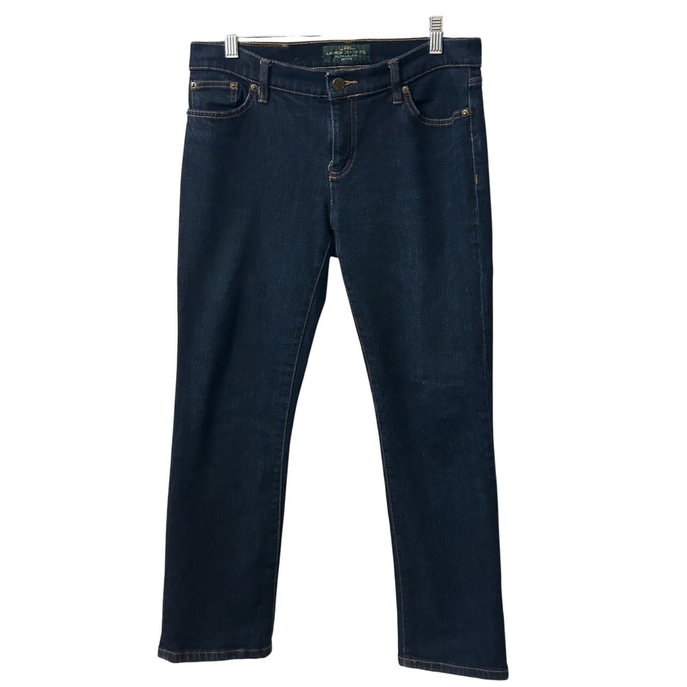 Lauren‎ Jeans Co. Dark Wash Denim Jeans - Slim Fit, Petite Size 4P